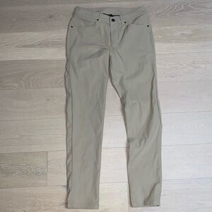 Lululemon sz 28 ABC Slim-Fit 5 Pocket Pant Warpstreme mens beige